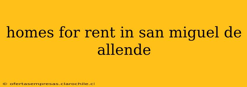 homes for rent in san miguel de allende