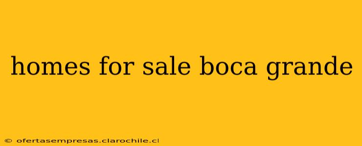 homes for sale boca grande