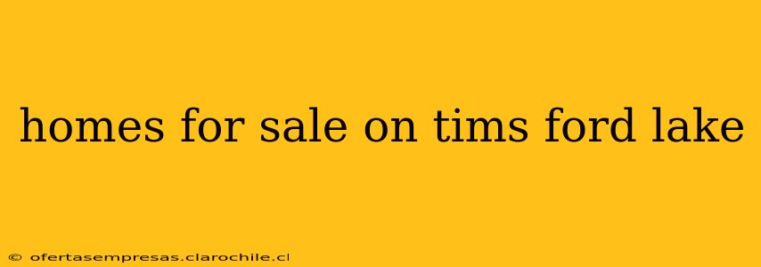 homes for sale on tims ford lake