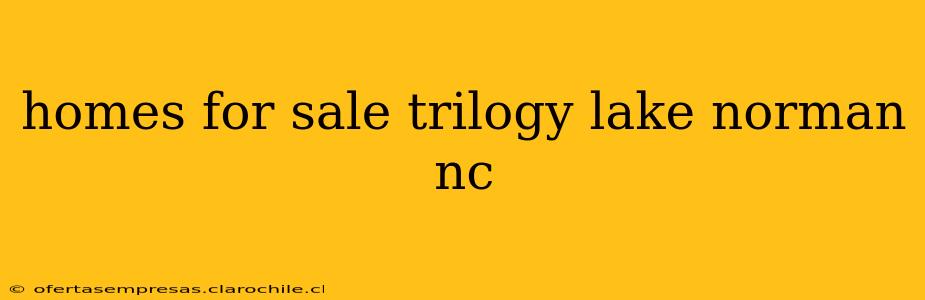 homes for sale trilogy lake norman nc