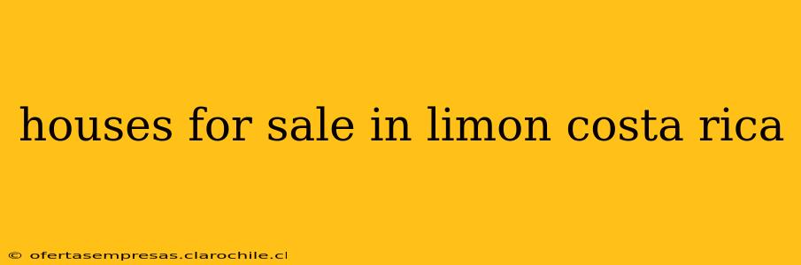 houses for sale in limon costa rica