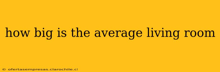 how big is the average living room