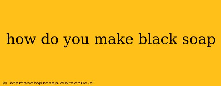 how do you make black soap