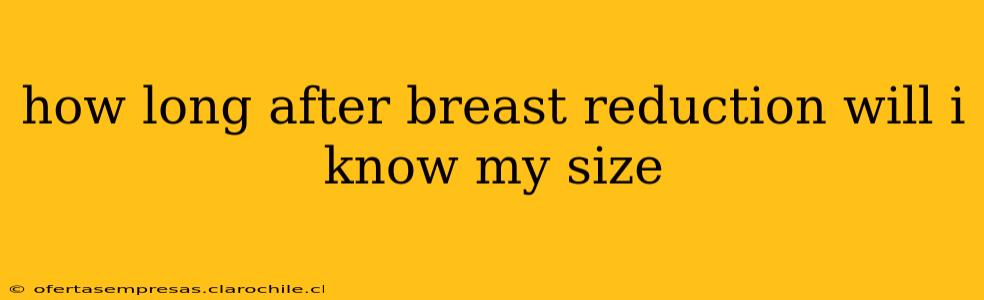 how long after breast reduction will i know my size