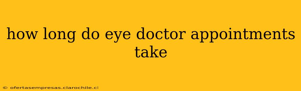 how long do eye doctor appointments take