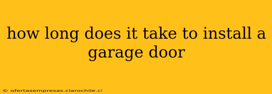 how long does it take to install a garage door