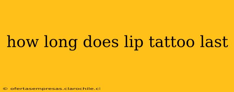how long does lip tattoo last