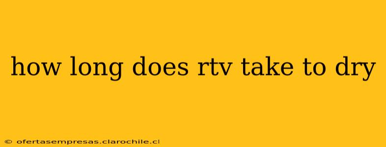 how long does rtv take to dry