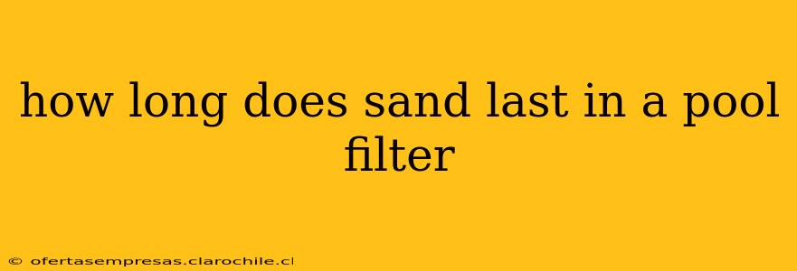 how long does sand last in a pool filter