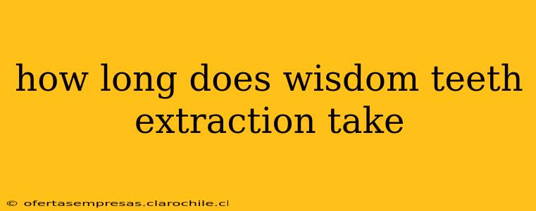 how long does wisdom teeth extraction take