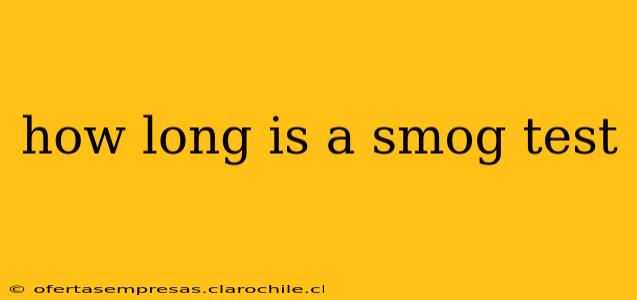how long is a smog test