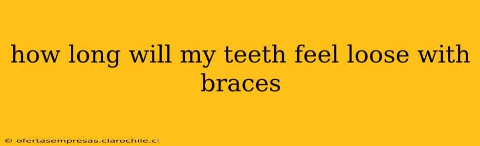how long will my teeth feel loose with braces