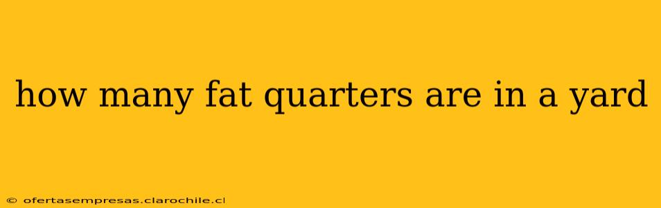 how many fat quarters are in a yard