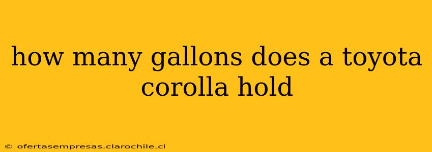 how many gallons does a toyota corolla hold