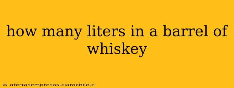 how many liters in a barrel of whiskey