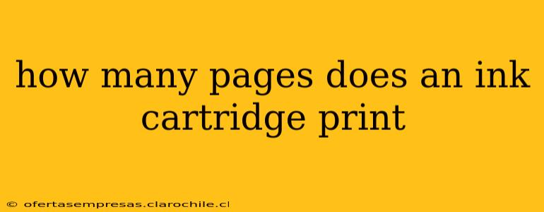 how many pages does an ink cartridge print