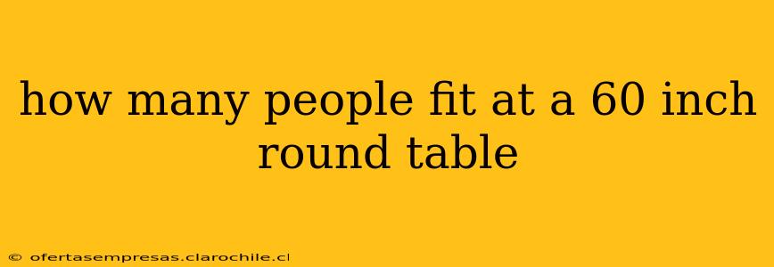 how many people fit at a 60 inch round table