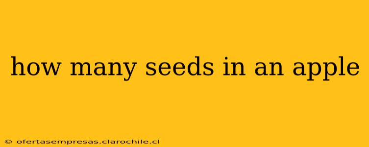 how many seeds in an apple