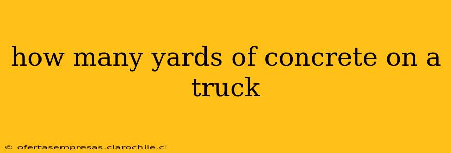 how many yards of concrete on a truck