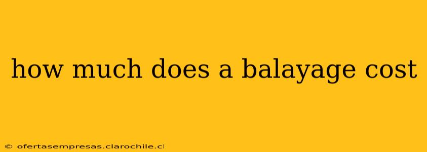how much does a balayage cost
