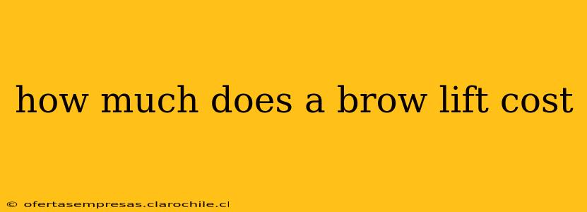 how much does a brow lift cost