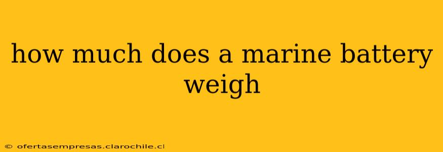 how much does a marine battery weigh