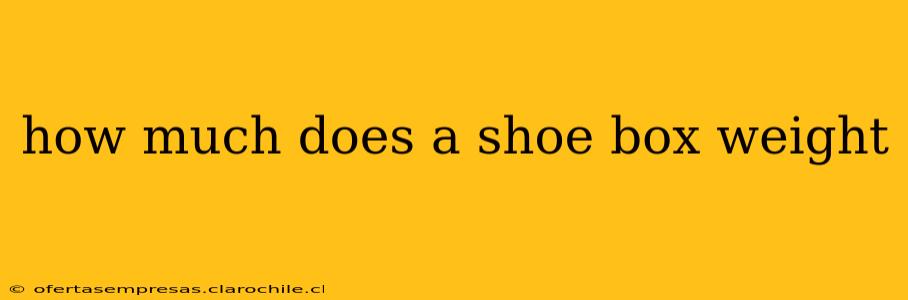 how much does a shoe box weight