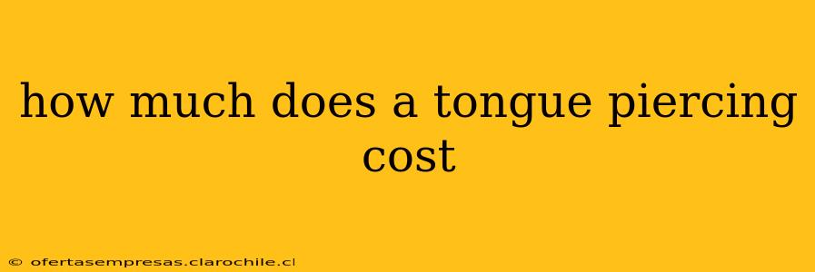 how much does a tongue piercing cost