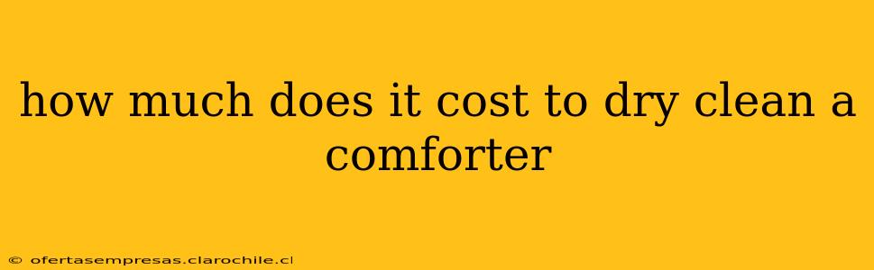 how much does it cost to dry clean a comforter