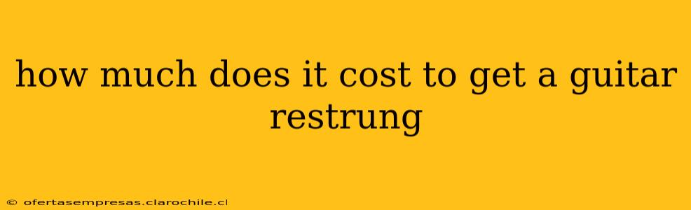how much does it cost to get a guitar restrung