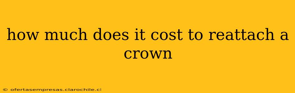 how much does it cost to reattach a crown