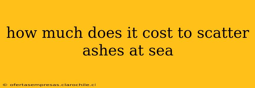 how much does it cost to scatter ashes at sea
