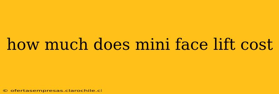 how much does mini face lift cost