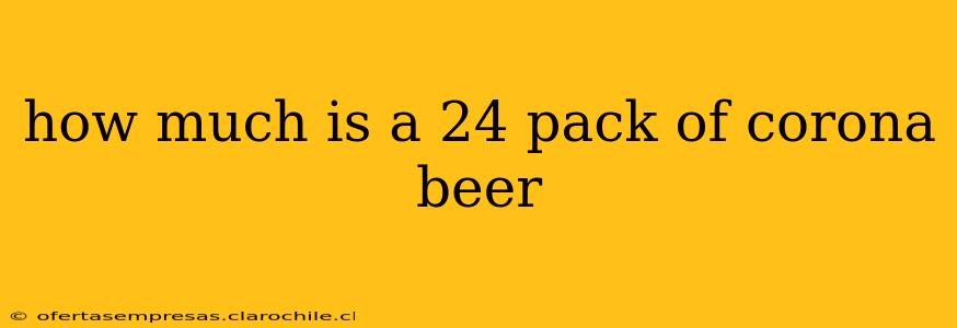 how much is a 24 pack of corona beer
