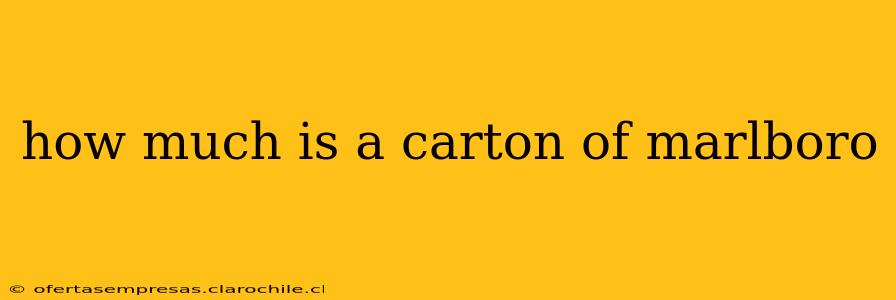 how much is a carton of marlboro