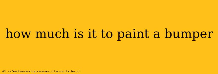 how much is it to paint a bumper