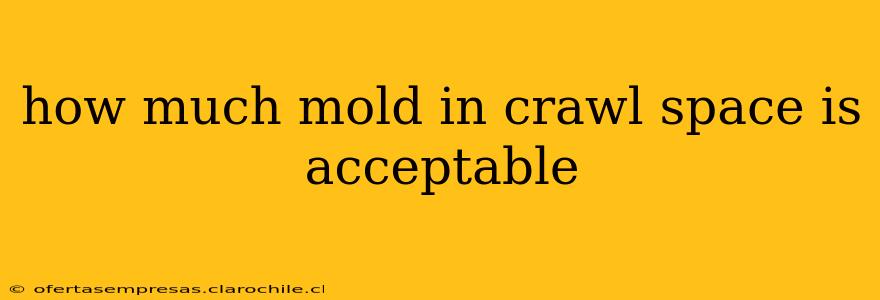 how much mold in crawl space is acceptable