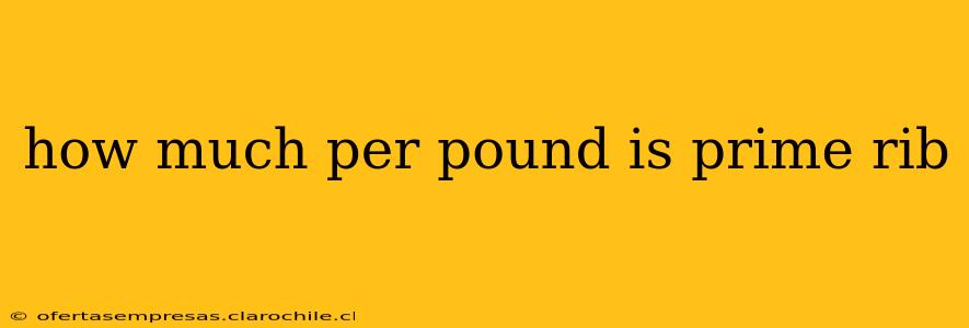 how much per pound is prime rib