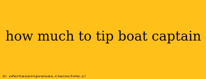 how much to tip boat captain