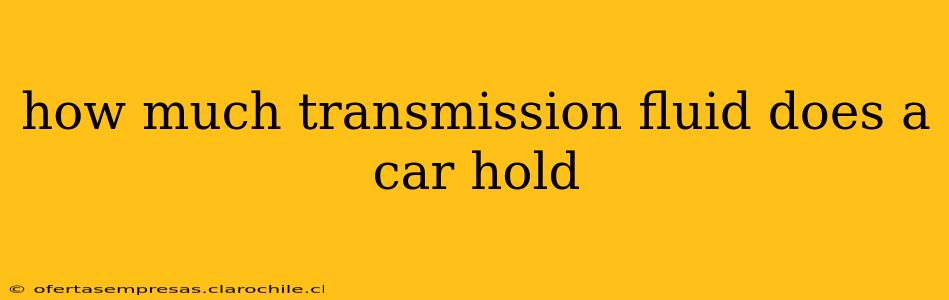 how much transmission fluid does a car hold