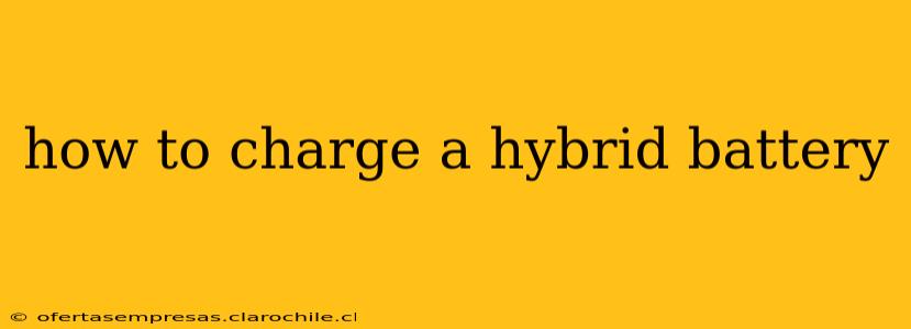 how to charge a hybrid battery