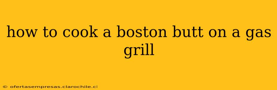 how to cook a boston butt on a gas grill