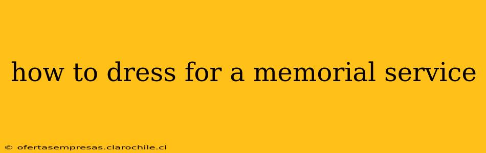 how to dress for a memorial service