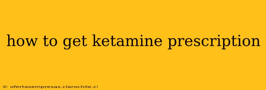 how to get ketamine prescription