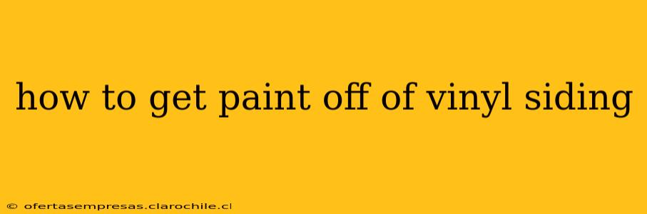 how to get paint off of vinyl siding