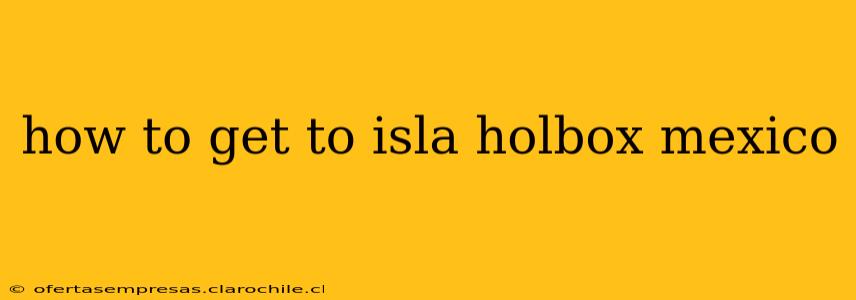 how to get to isla holbox mexico