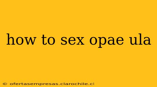 how to sex opae ula