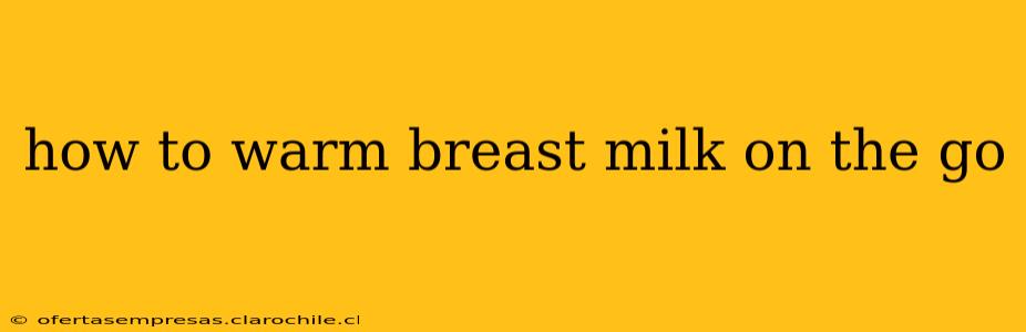 how to warm breast milk on the go