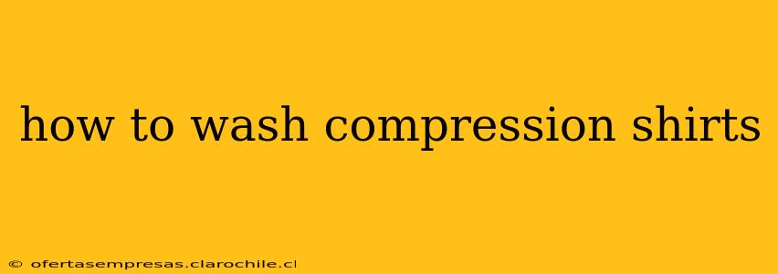 how to wash compression shirts
