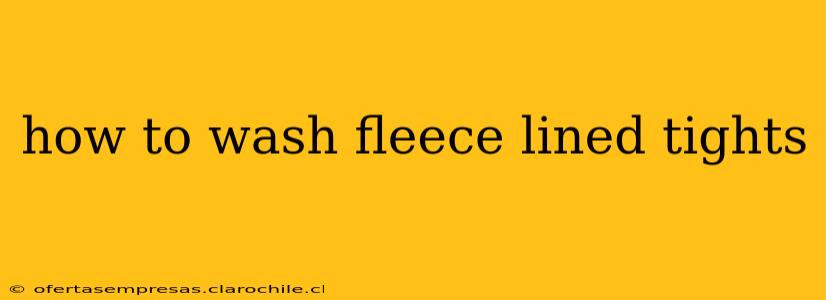 how to wash fleece lined tights